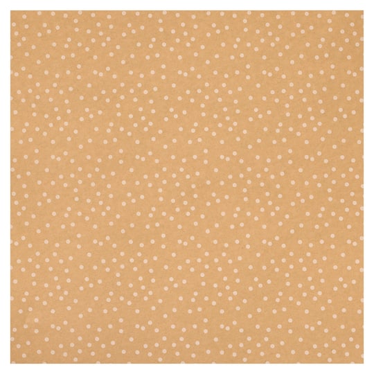 48 Pack: White Dot Kraft Cardstock Paper by Recollections™, 12" x 12"